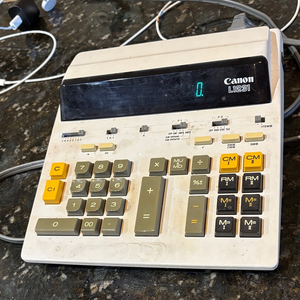 80s Canon L1231 Calculator